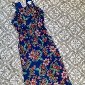 Blue maxi dress junior size small